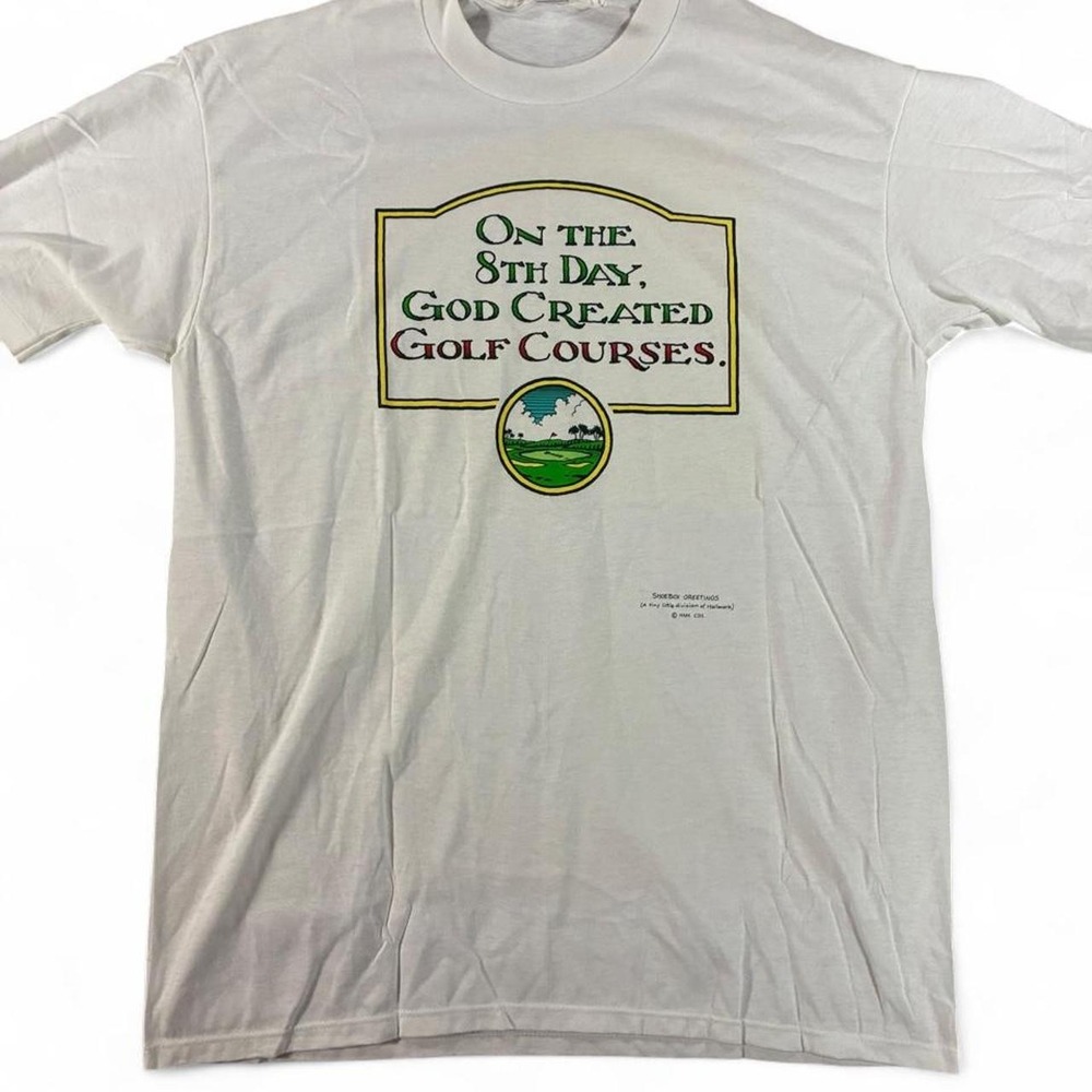 Vintage 80s Spring Ford "On the 8th Day God Created Golf Courses. NWOT